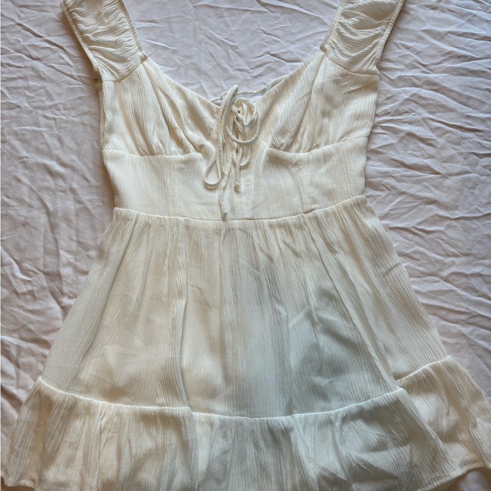 Elegant Cream Mini Dress